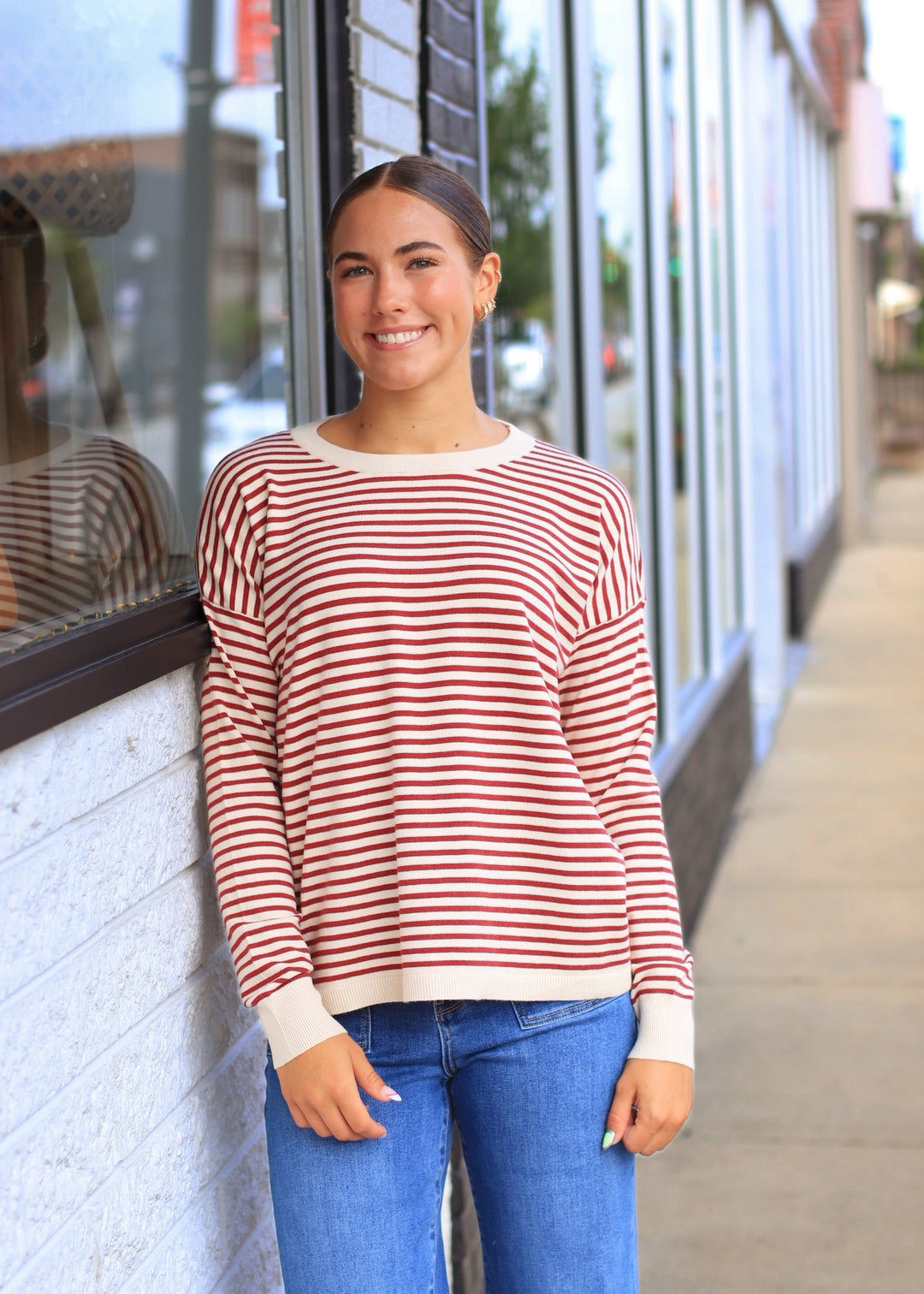 The Brookhaven Sweater in Burgundy