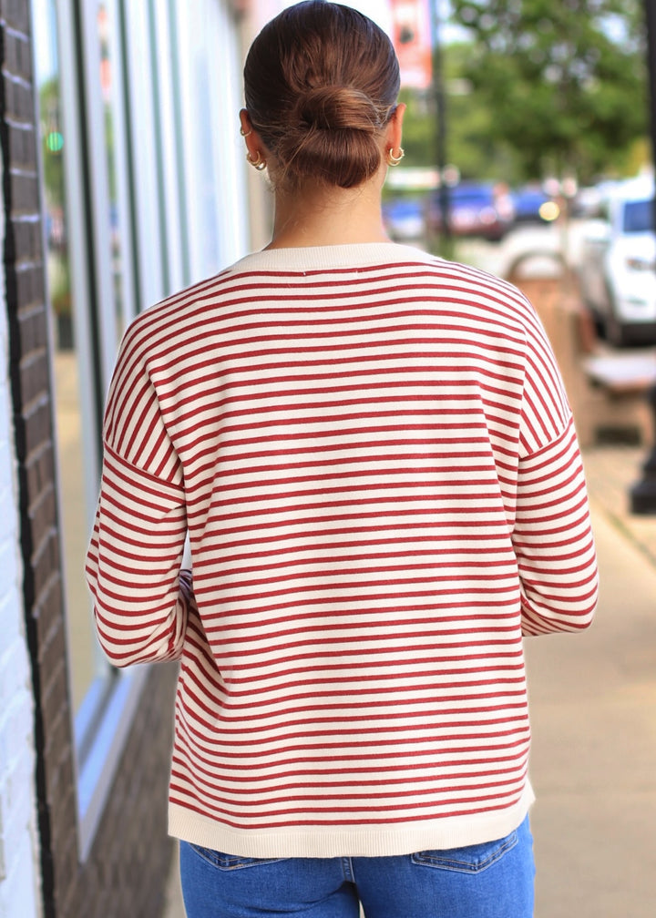 The Brookhaven Sweater in Burgundy