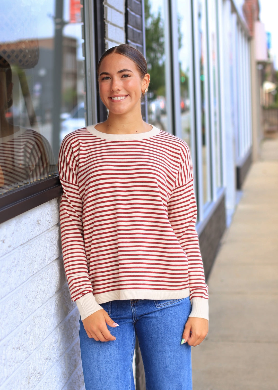 The Brookhaven Sweater in Burgundy