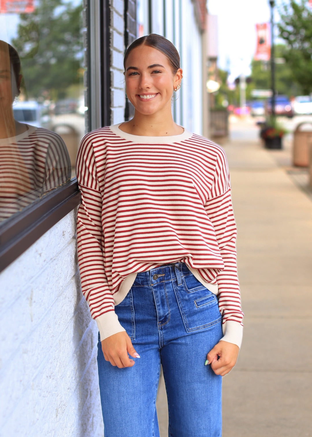 The Brookhaven Sweater in Burgundy