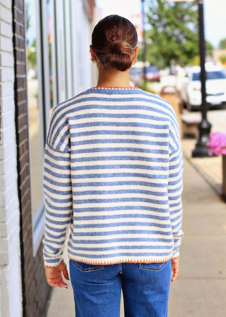 The Prescott Sweater – Denim