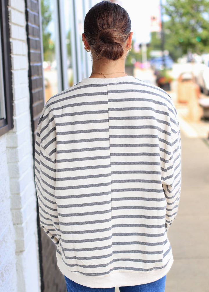The Ashby Striped Long Sleeve Pullover