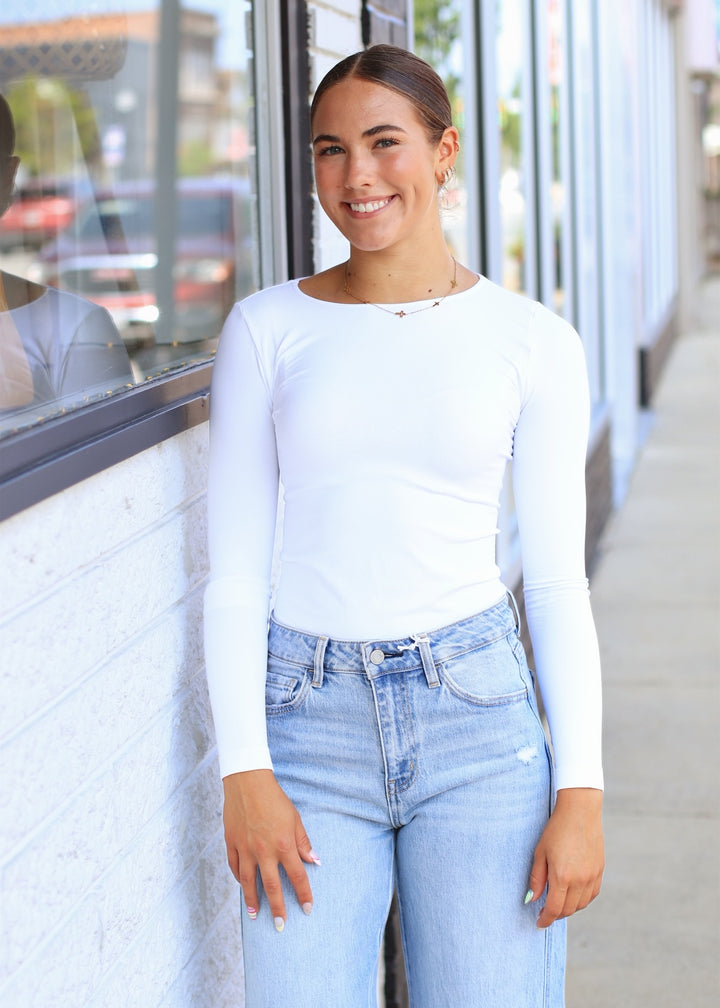 Long Sleeve Crew Neck Top