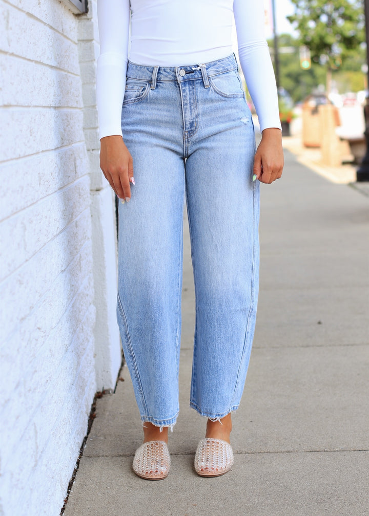 The Hudson Barrel Jeans - SUPER HIGH RISE