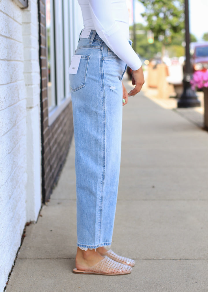 The Hudson Barrel Jeans - SUPER HIGH RISE