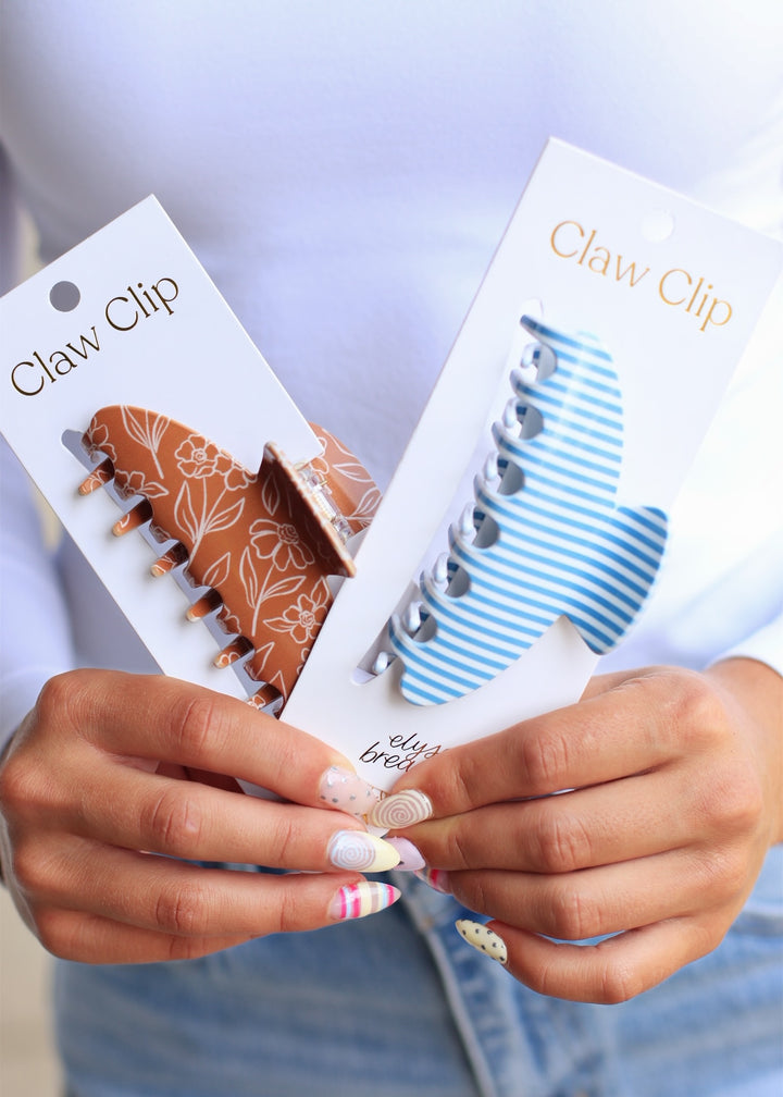 Floral Claw Clip