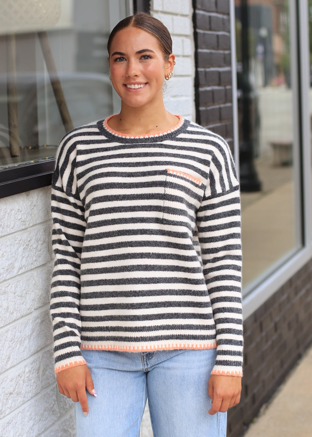 The Prescott Sweater – Gunmetal