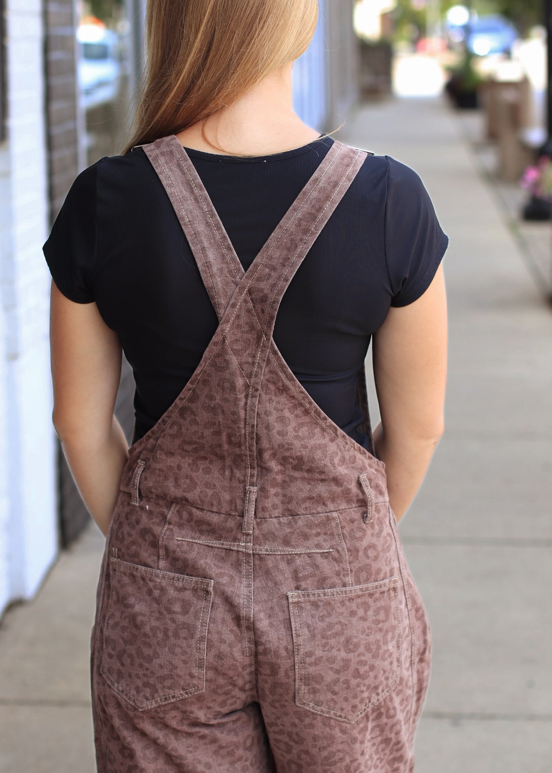 Leopard Barrel Overalls