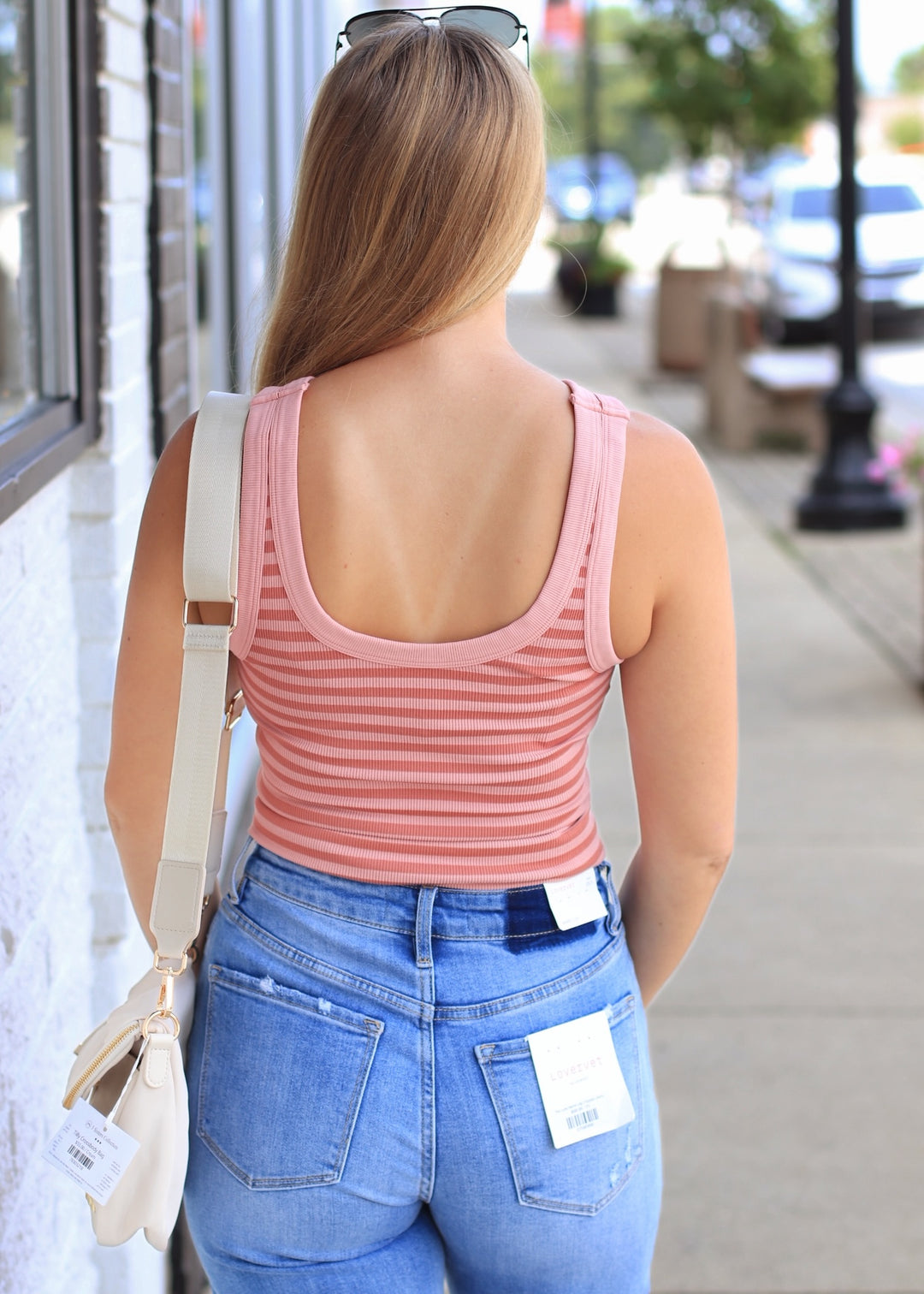 Reversible Tank Top in Ash Rose
