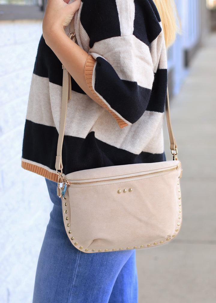 Sabrina Studded Suede Bum Bag