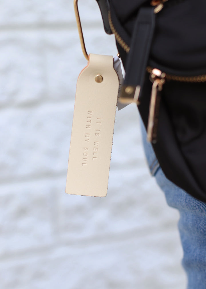 It Is Well Blonde Key Fob | Christian Keychain