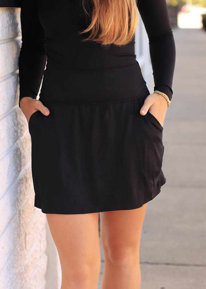 The Runaround Skort in Black