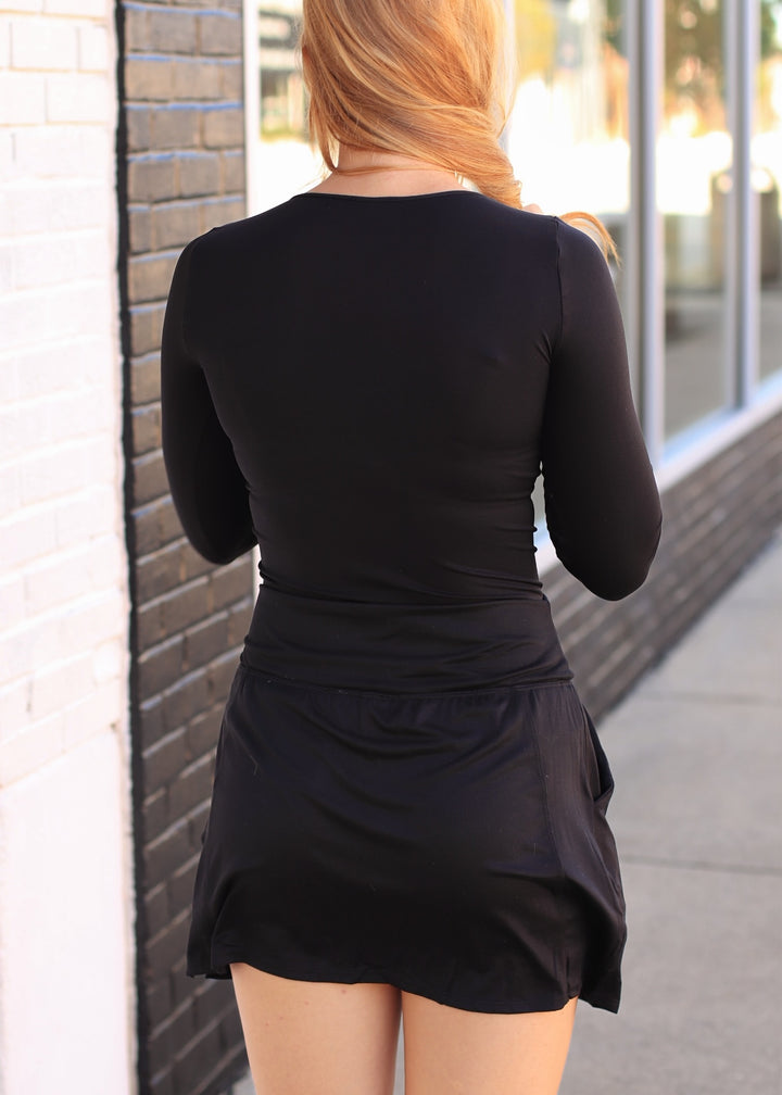 The Runaround Skort in Black