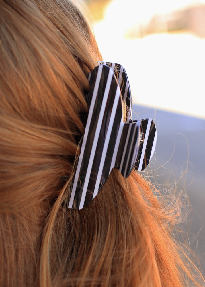 The Pinstripe Jumbo Hair Claw