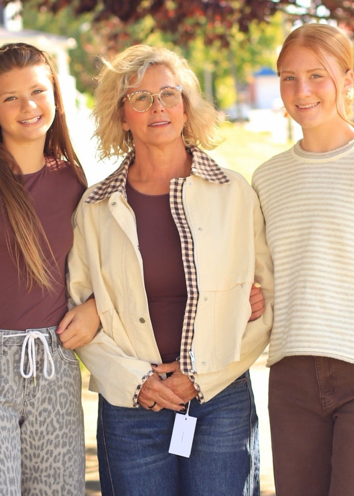 The Grey Leopard Drawstring Barrel Jeans