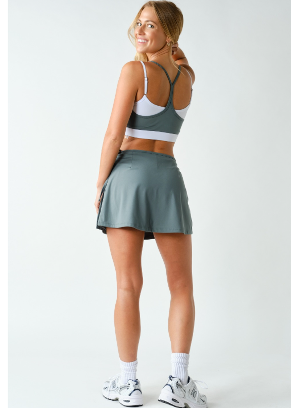 Venice Contrast Double Strap Sports Bra