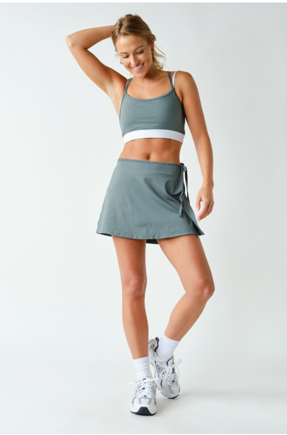 Venice Contrast Double Strap Sports Bra