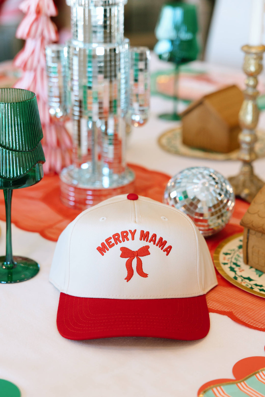 Merry Mama- Holiday Hat- Christmas Hat