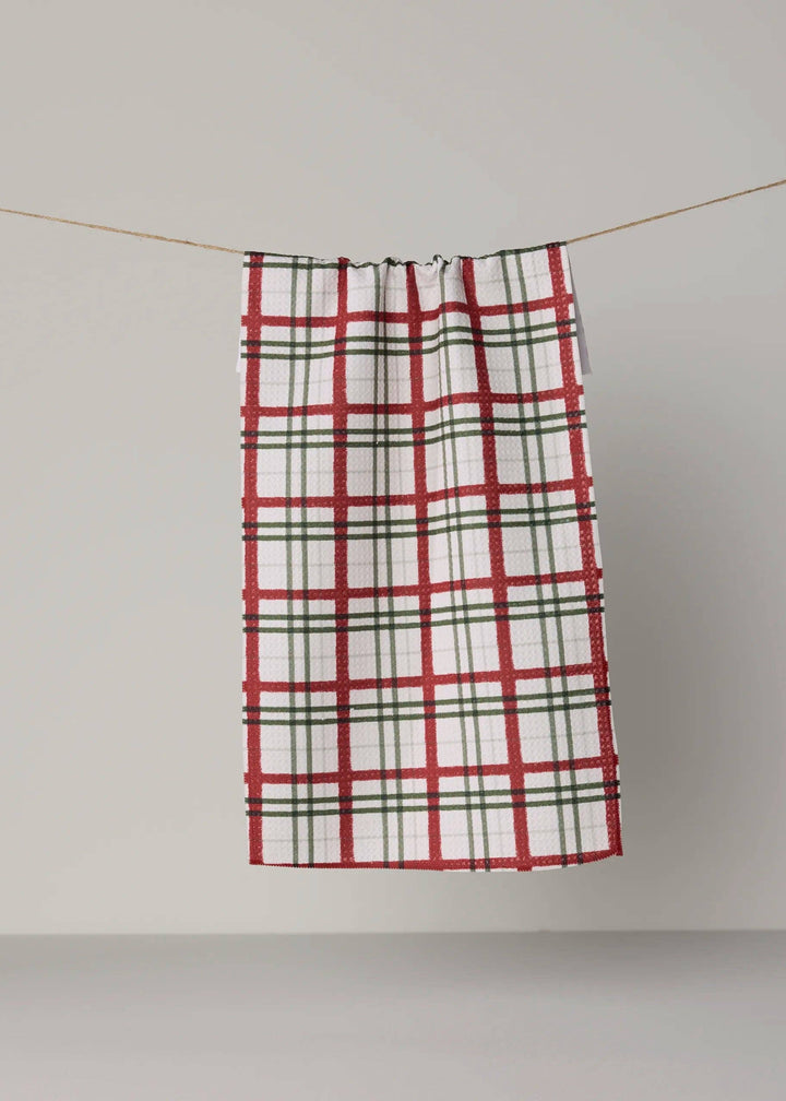 Ribbon Plaid Mini Towel - Holiday 2026