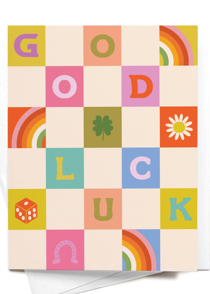 Groovy Good Luck Greeting Card