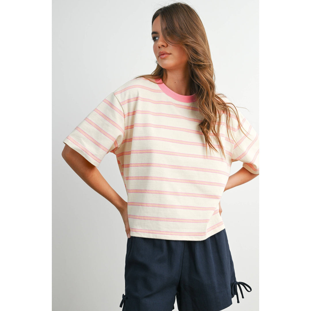 The Cape Cod Striped Boxy Tee