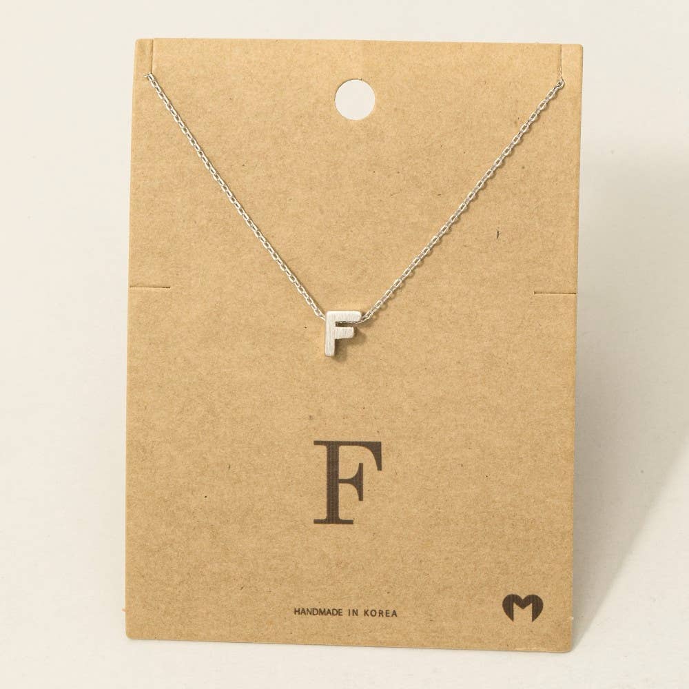 Initial Pendant Necklace