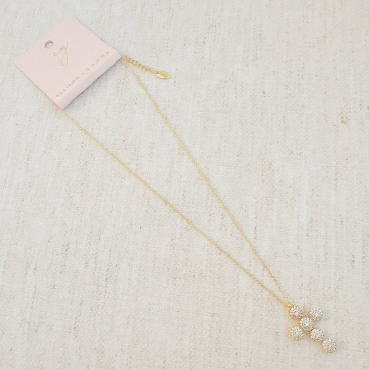 Dainty Sparkle Cross Necklace