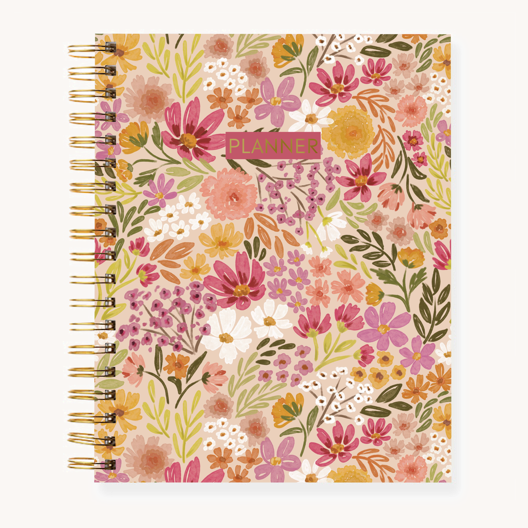 Floral Undated Planner