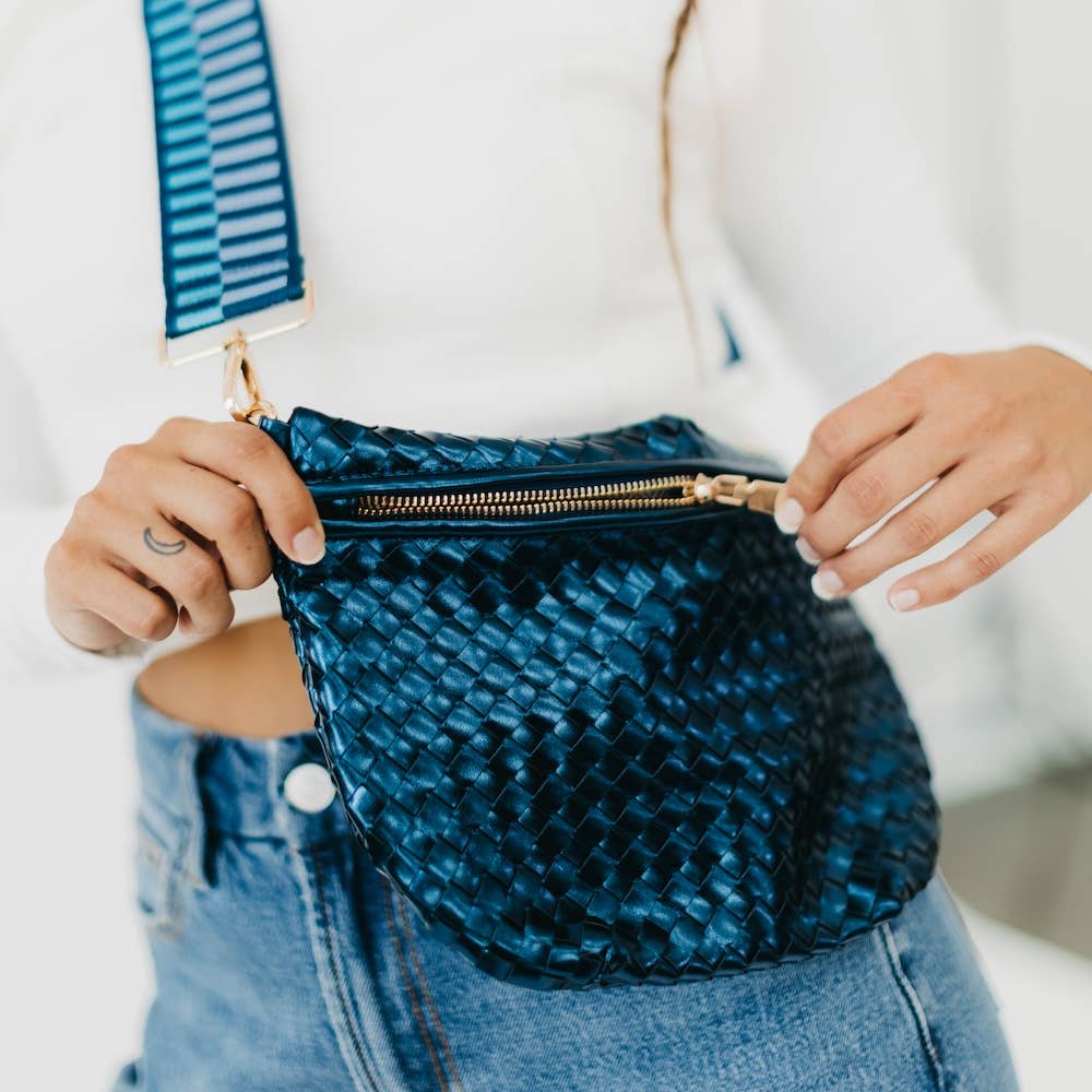 Westlyn Woven Bum Bag in Emerald