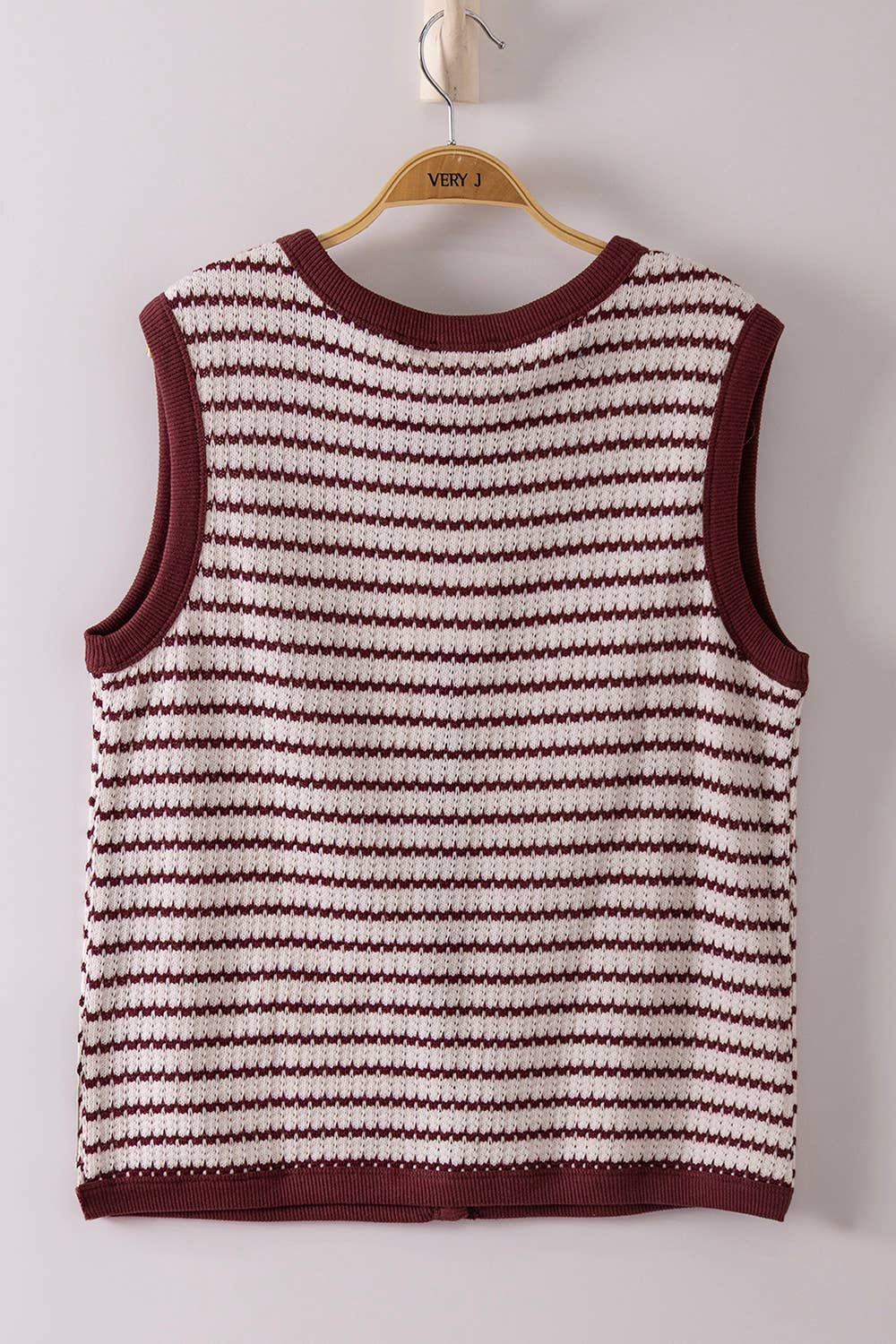 Navy &amp;amp; White Striped Knit Tank