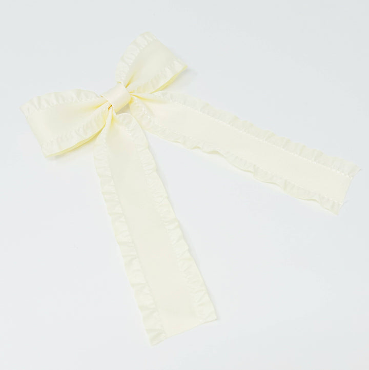 Love Game Frill Bow Hair Clip