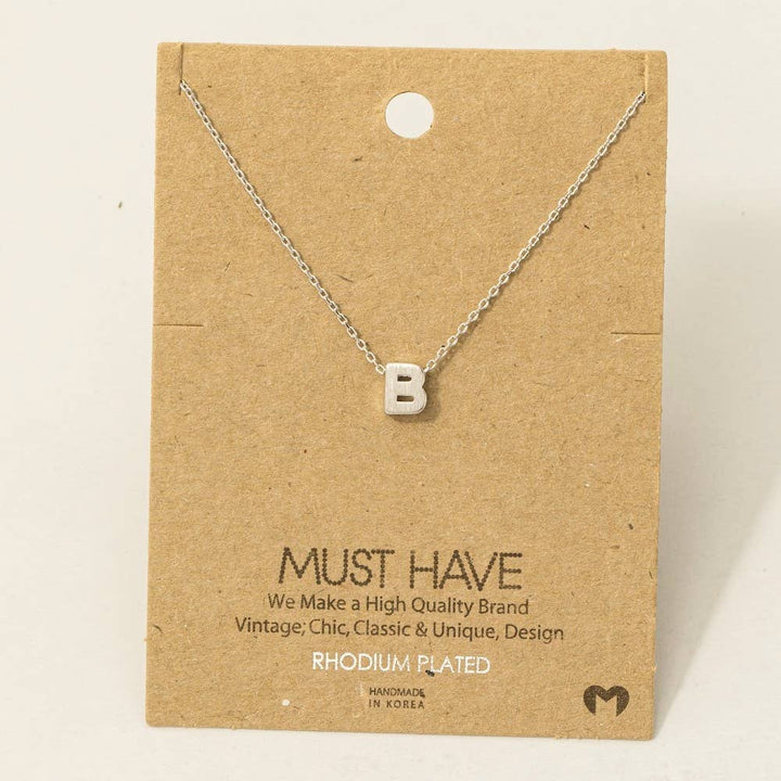 Initial Pendant Necklace