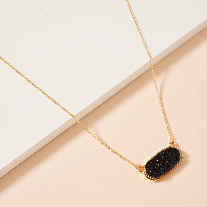 Pink Stone Charm Necklace
