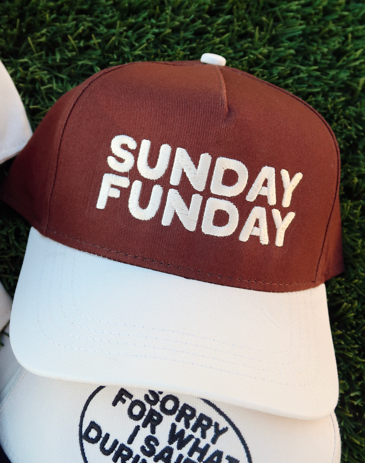 Sunday Funday Embroidered Hat - Game Day Hat