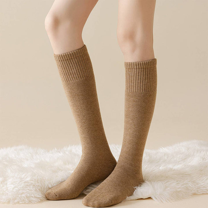 Thermal Fuzzy Wool Knee-High Winter Snow