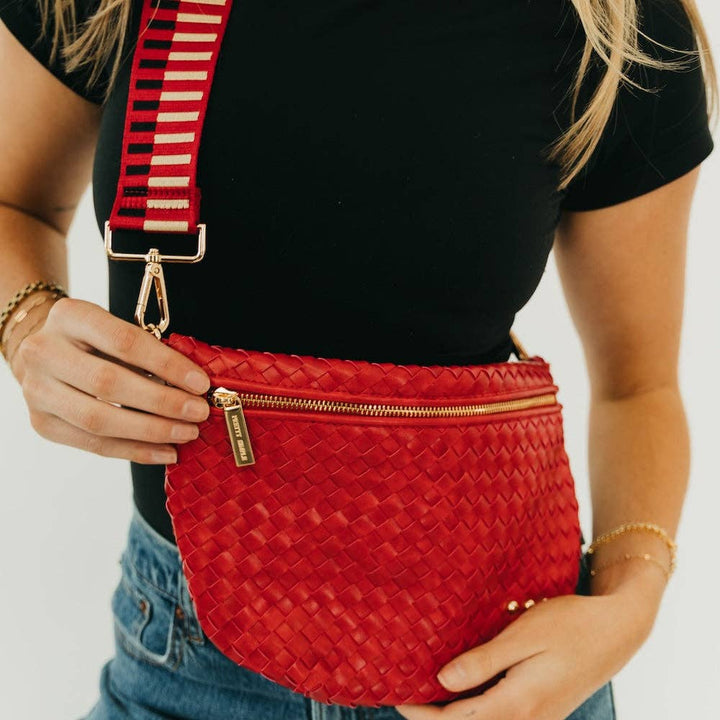 Westlyn Woven Bum Bag in Cherry Red