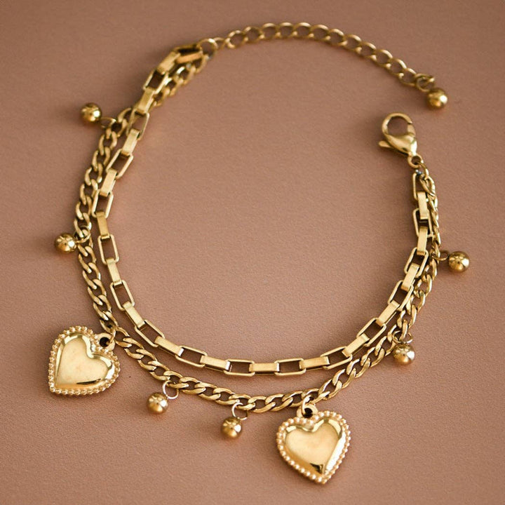 18K Gold Plated Waterproof Stainless Steel Chain Bracelet