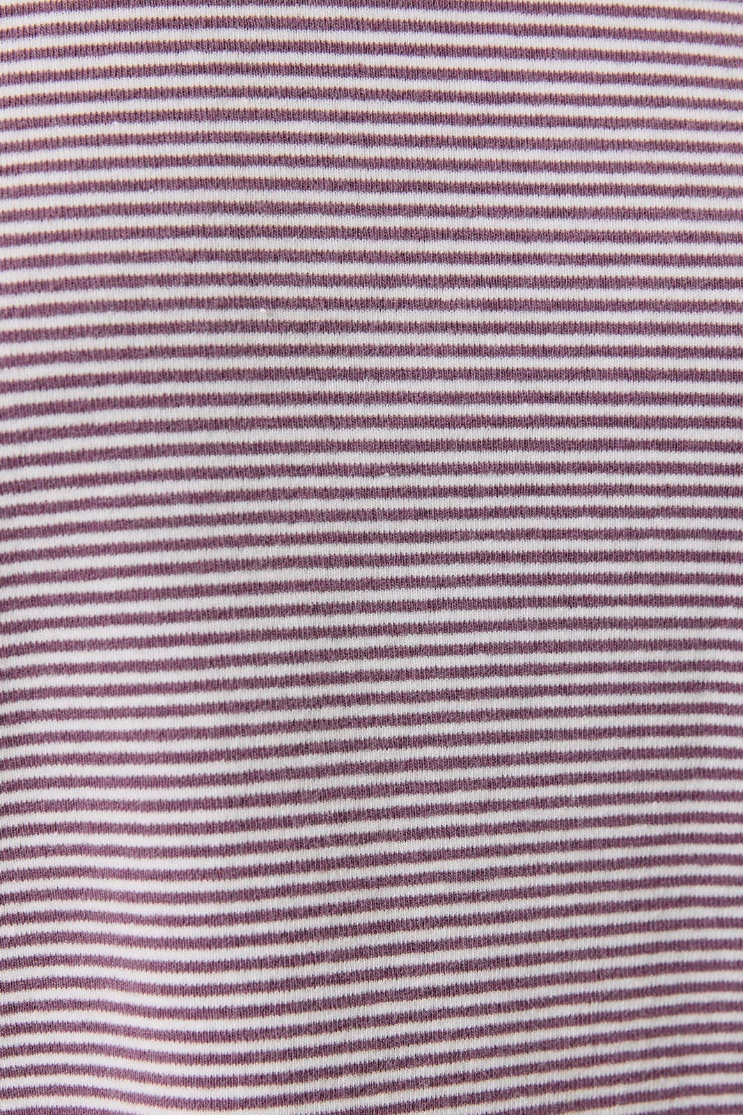 The Sage Cream Stripe Mock Top