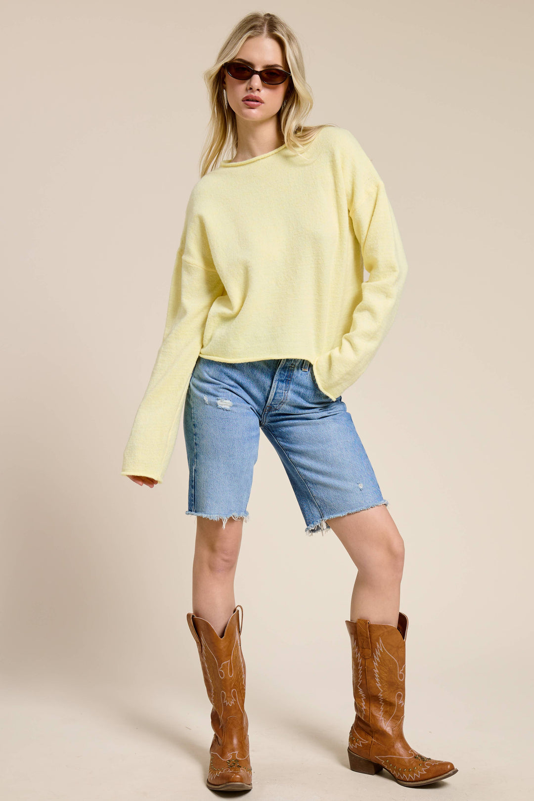The Winnie Pullover Sweater in Butter
