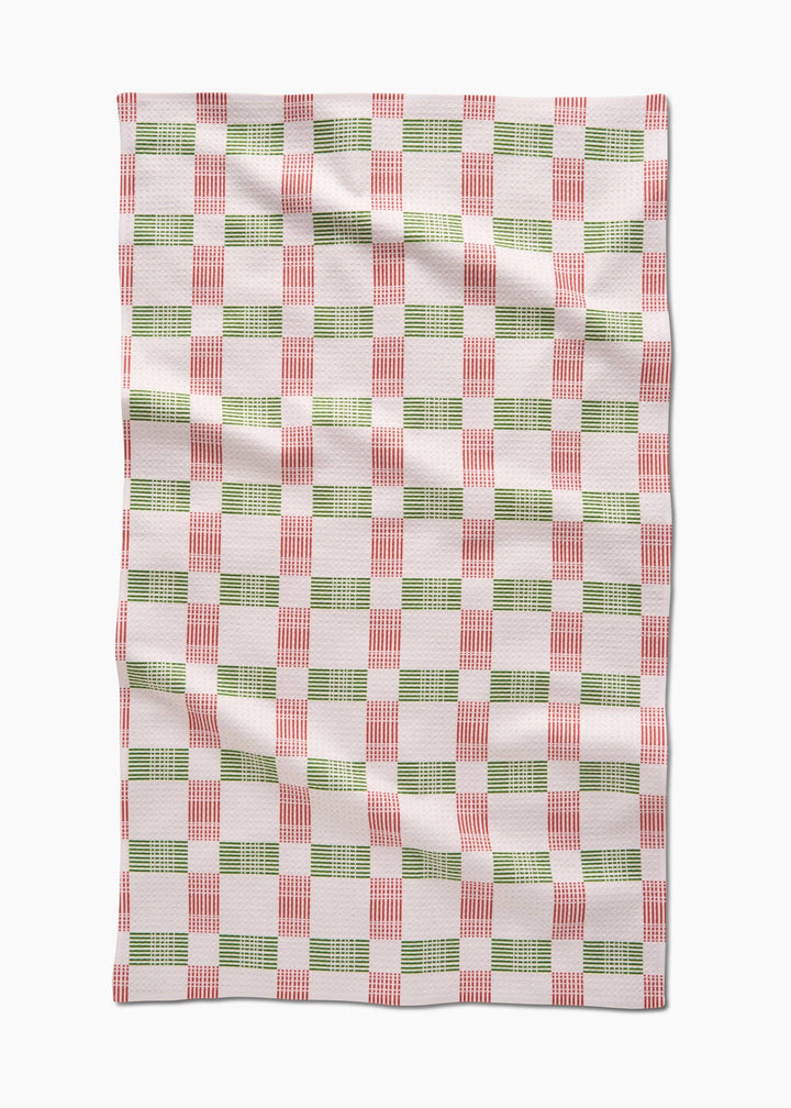Be Merry Plaid Tea Towel