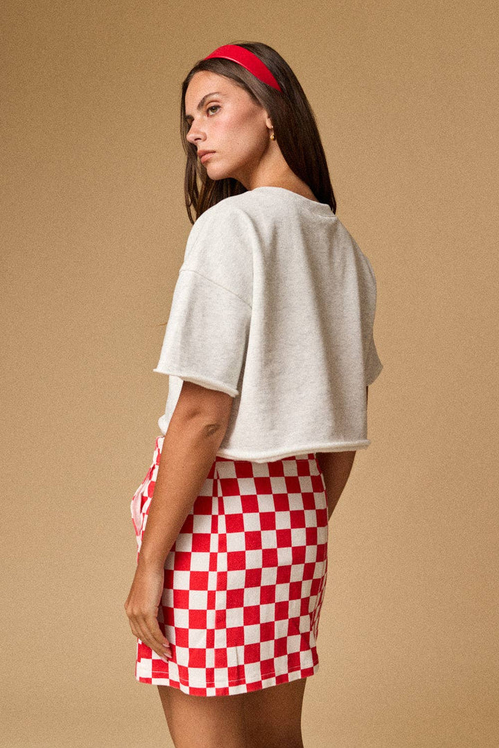 American Flag Patch Top