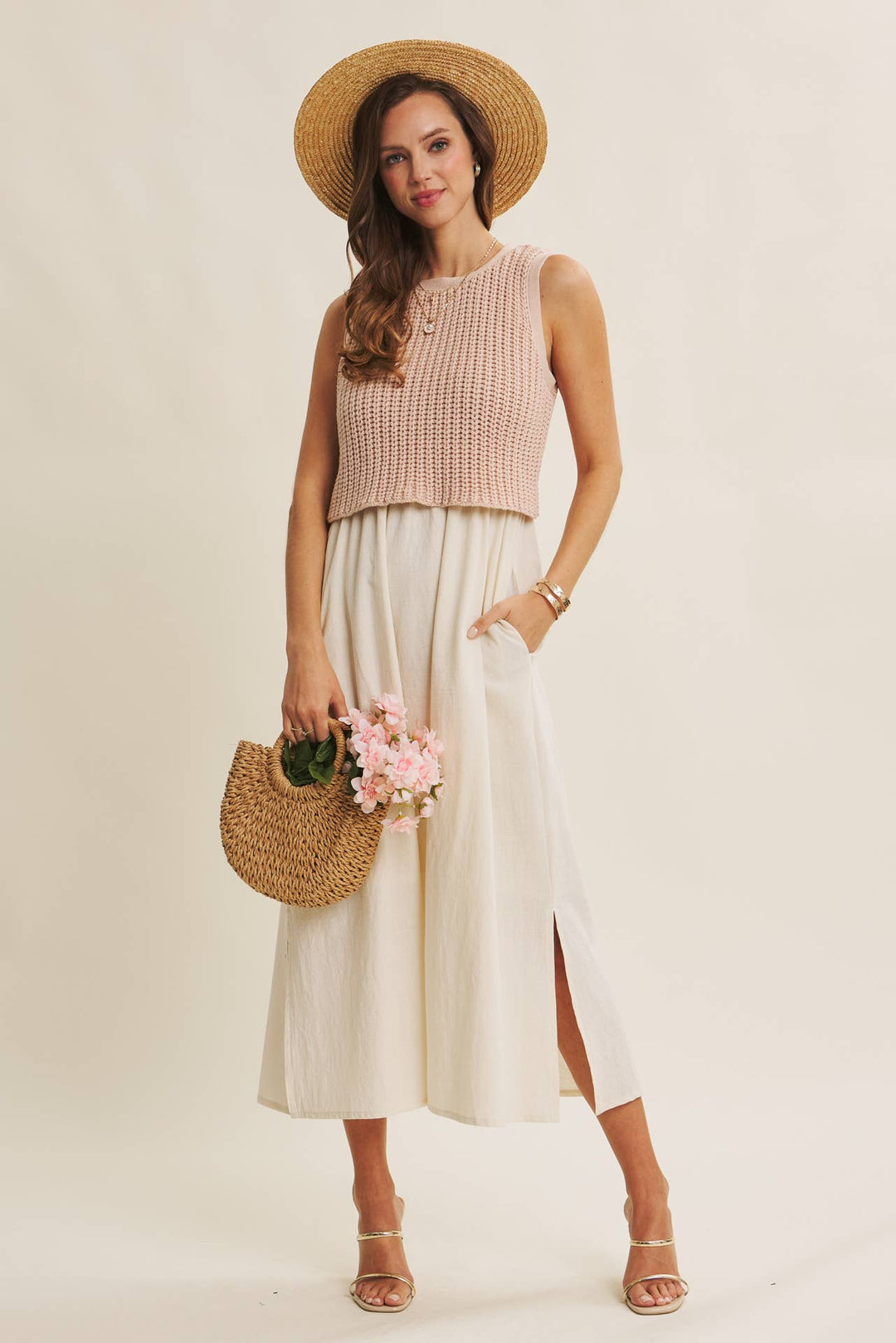 The Peach Sorbet Twofer Dress