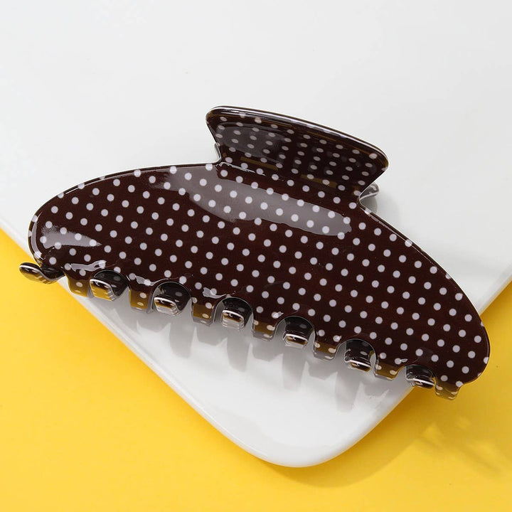 Polka Dot Hair Claw Clip