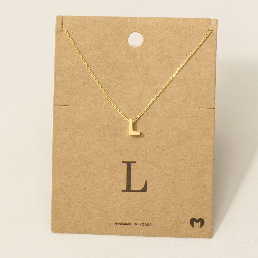Initial Pendant Necklace