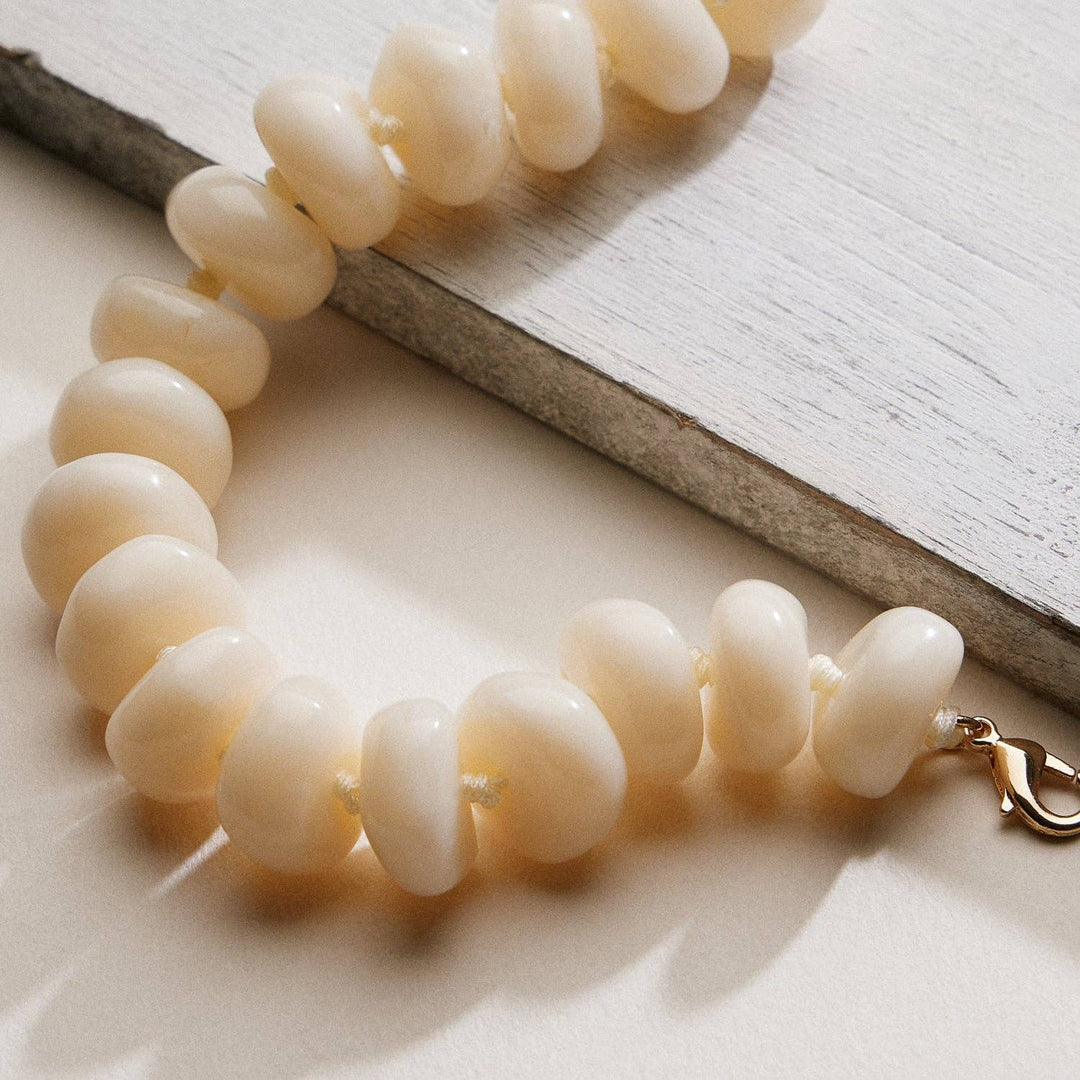 Natural Stone Beaded Bracelet – Natural