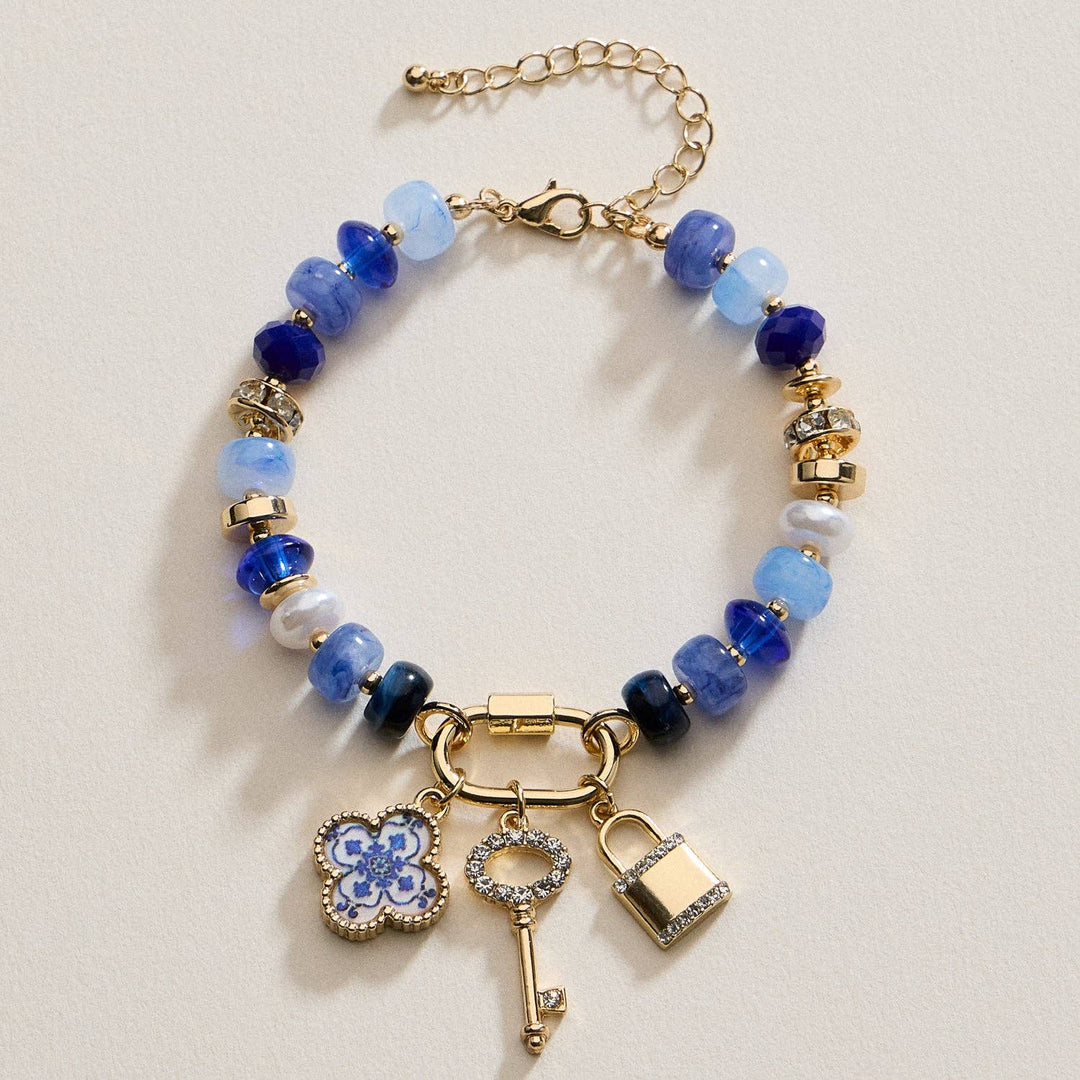 Vibrant Beaded Bracelet | Blue