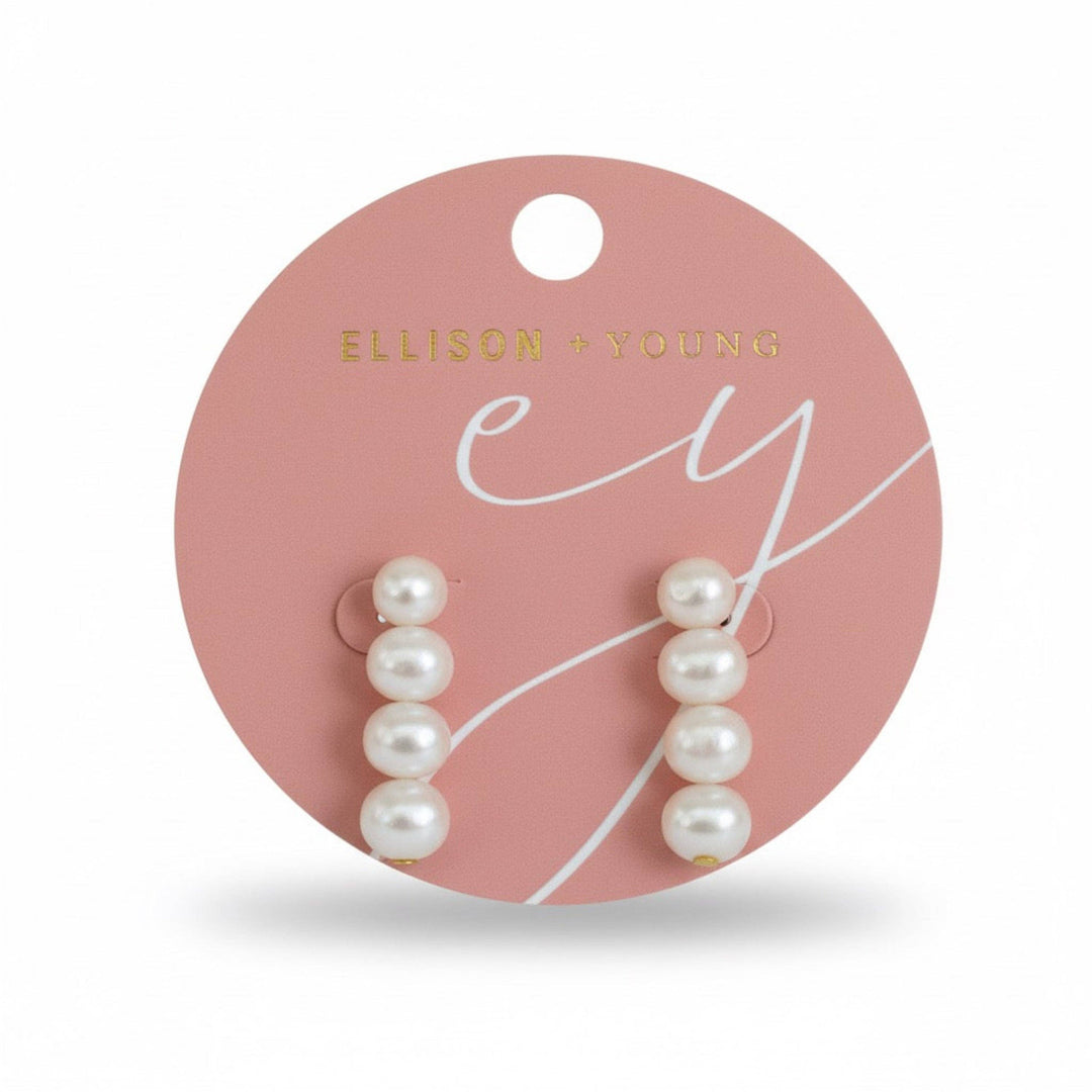 Graduated Freshwater Pearl Earrings