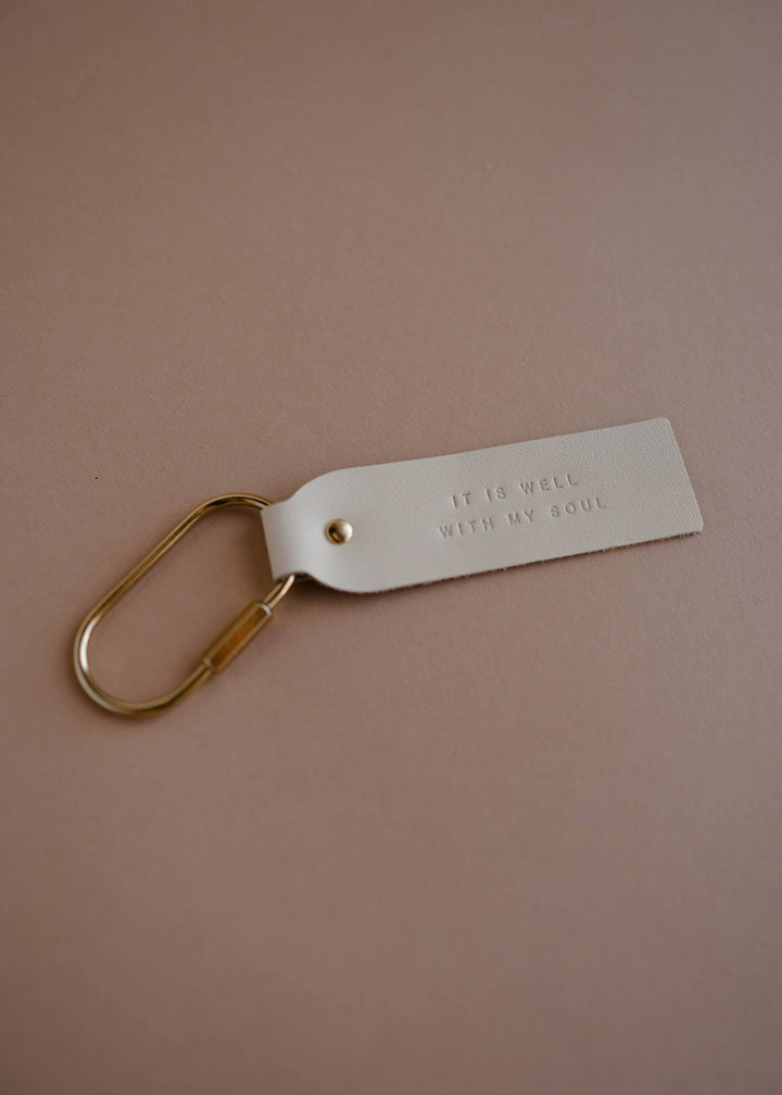 It Is Well Blonde Key Fob | Christian Keychain