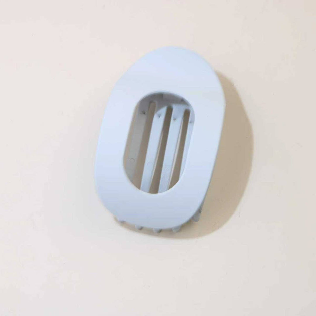 Oval Flat Hair Clip in Dark Coffee