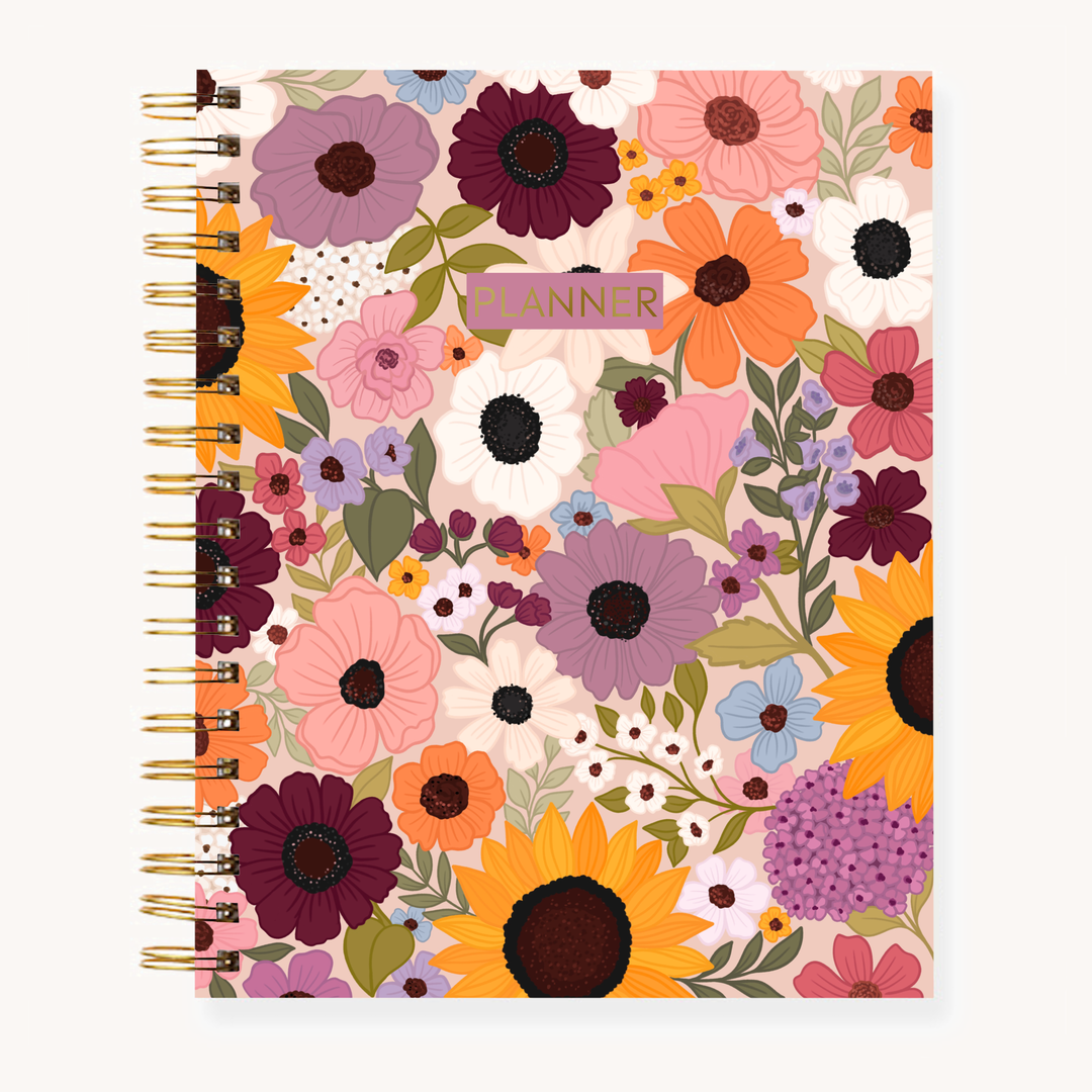Floral Undated Planner
